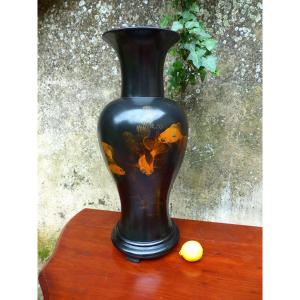 Large Lacquered Vase Vietnam Thanh Ley Taste