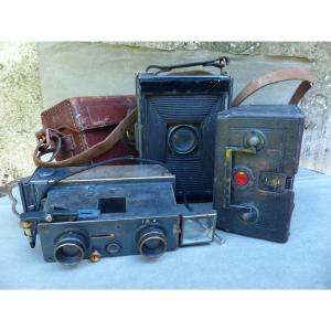 Lot Of Cameras: Verascope Richard, Gaumont Folding Boyer Camera
