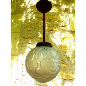 Muller Frères Lunéville Ceiling Chandelier