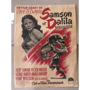 Original Poster (80x60 Cm) Samson And Delilah 1949