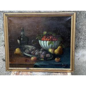 Still Life With A Bottle Of Benedictine By Michel 