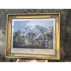 Large (95.5 X 79 Cm.) Empire Frame To Be Restored.