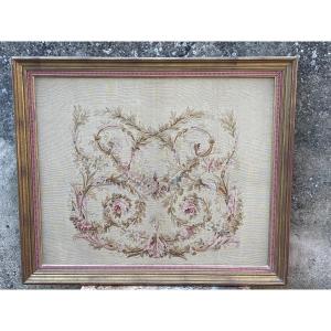 Petit Point Tapestry Panel Circa 1900