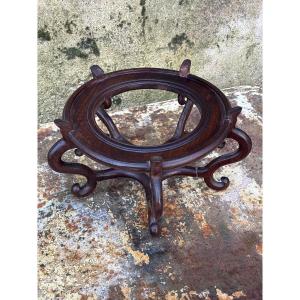 China Rosewood Base Circa 1900
