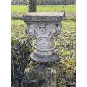 Antique-style Capital, Reconstructed Stone Circa 1900
