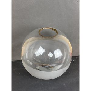 19th-century Oil Lamp Globe 