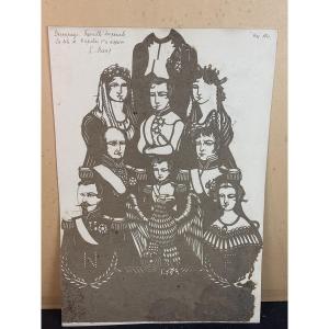 Napoleon's Imperial Family Cutouts Silhouette 
