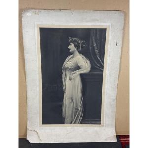 1900 Large Photograph Of Hrh Princess Clémentine Of Belgium 