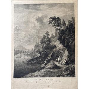 C. Guttenberg(1743-1790) 2nd View Of Switzerland. Taken From Lake Brientz, Canton Bern