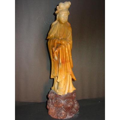 China Great Kwan Yin Stone By Lare Guanyin