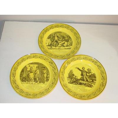 3 Montereau Porcelain Dessert Plates From Chez Leboeuf & Thibault