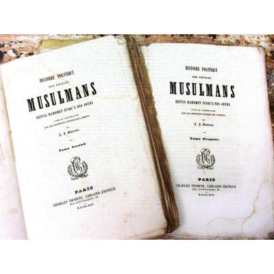 "political History Of Muslim Peoples" Jj Barreau 1842 (2 Volumes) To Be Bound