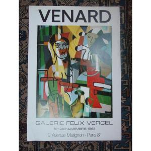 Poster C. Venard Galerie Vercel 1981 Offset Print