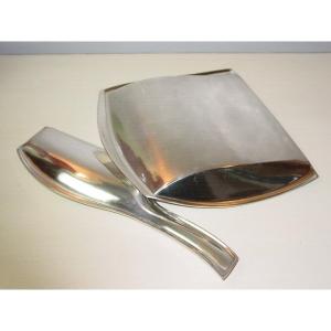 Gallia : Ramasse-miettes En Métal Argenté 