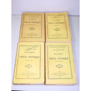 "memories Of An Old Critic" 1883-1884-1884-1885 A De Pontmartin