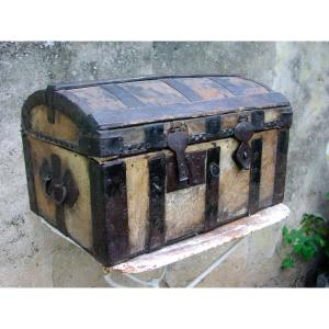 Old Cowhide Covered Trunk