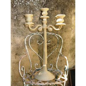 Large (79 Cm.) Rope Candelabra - Beautiful Work