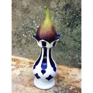 Fig Holder (or Not!) In Overlay Bohemian Glass