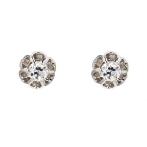 Dahlia Set Diamond Earrings
