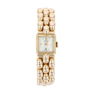 Vintage Lady's Watch In Yellow Gold