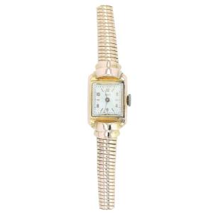 Lady's Watch In Gold Tubogas Bracelet