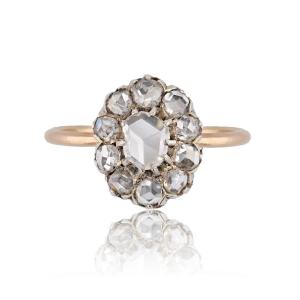 Antique Pompadour Diamond Ring