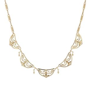 Old Gold Drapery Necklace