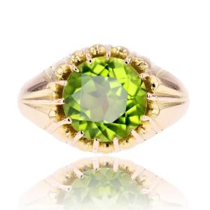 Peridot Gold Vintage Ring
