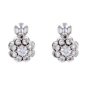 Daisy Diamond Clip-on Earrings
