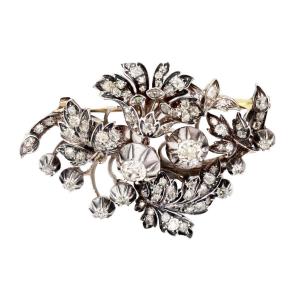 Antique Diamond Bouquet Brooch