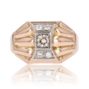 Dome Diamond Tank Ring