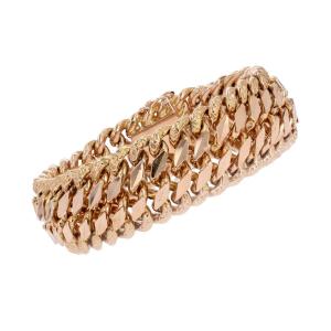 Old Rose Gold Curb Bracelet