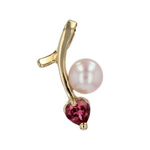Tourmaline Cultured Pearl Pendant