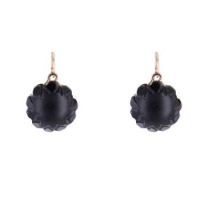 Old Sleepers Gold Black Glass