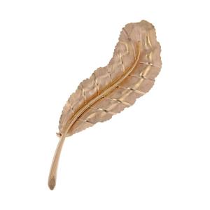 Rose Gold Leaf Brooch