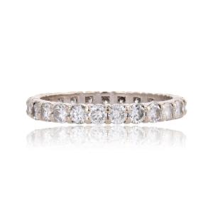 White Gold Diamond Wedding Band Occasion