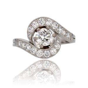 Modern Diamond Tourbillon Ring