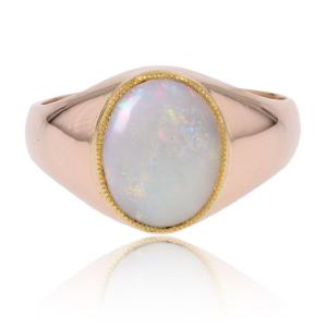Rose Gold Opal Ring