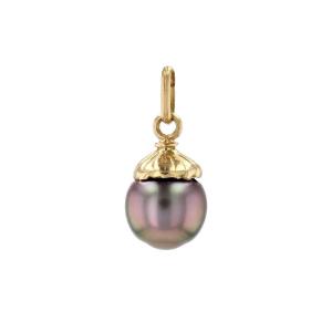 Tahitian Pearl And Yellow Gold Pendant
