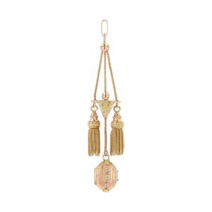 Antique Rose Gold And Green Gold Pendant