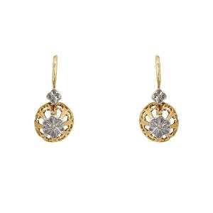 Antique Two-gold Flower Sleepers
