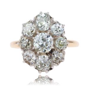 Antique Pompadour Diamond Ring
