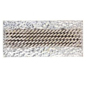Rectangular Silver Brooch