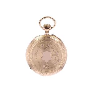 Rose Gold Crest Necklace Watch Pendant