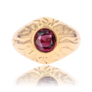 Vintage Ruby Bangle Ring