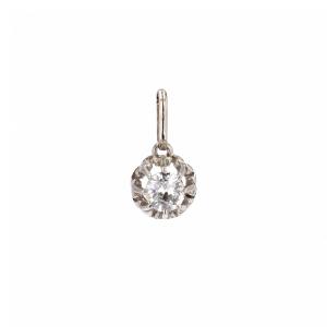 Antique White Gold Diamond Pendant
