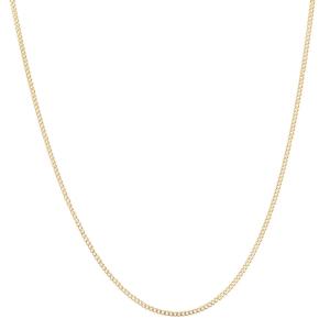 Gold Chain With Filed Curb Link