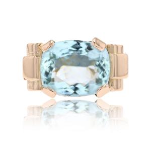 Aquamarine Tank Ring
