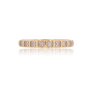 Fine Half-eternity Diamonds In Yellow Gold