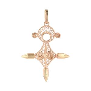 Gold Filigree Agadez Cross